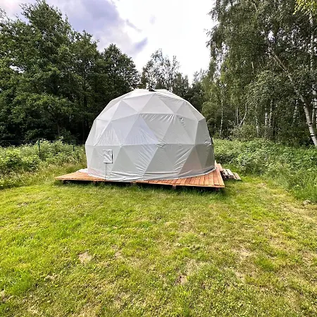 Glamping Stodola Dome Luxury tent Sciegny