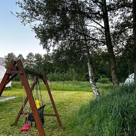 Glamping Stodola Dome Luxury tent Sciegny