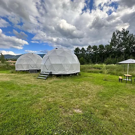 Glamping Stodola Dome Luxury tent Sciegny