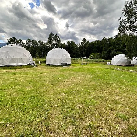 Glamping Stodola Dome Luxury tent Sciegny