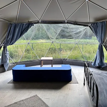 Glamping Stodola Dome Luxury tent Sciegny