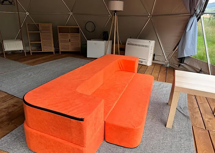 Glamping Stodola Sfera Luxusní stan Ściegny